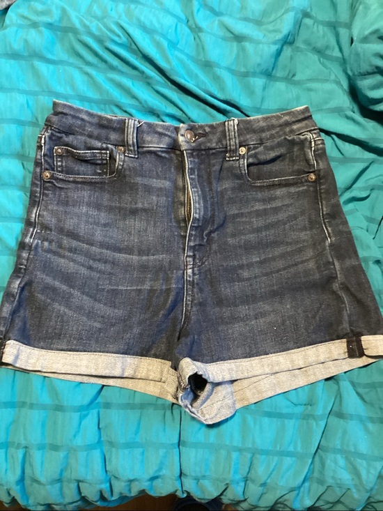 American Eagle Pants - American Eagle Dark Blue hi rise Shorts